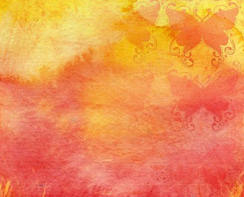 Orange-rosa Schutzschild für psychischen Schutz